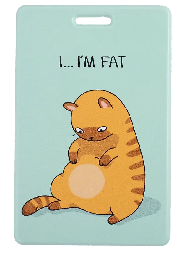Чехол для карточек I..I’m fat (котик) (ДГ2021-307) 2892002 — 1