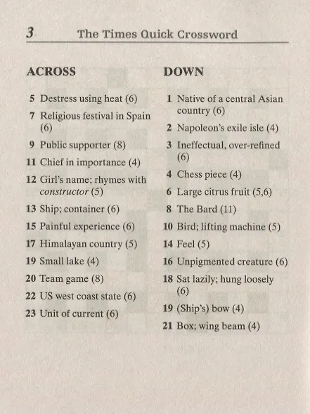 Книга The Times Quick Crossword Book 22 100 General Knowledge Puzzles (м) () — 6