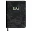 Еженедельник дат. 2026г. А4 80л "Тиволи делавэ" черный, кожзам, мягк.переплет, блинт.тиснение, офсет, тисн.фольгой, 2 ляссе, инд.уп — 3128850 — 1