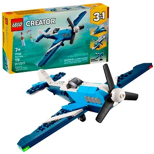 31160 Конструктор детский LEGO Creator 3-in-1 Спортивный Самолёт, 178 деталей, возраст 7+ 3165441
