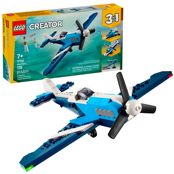 31160 Конструктор детский LEGO Creator 3-in-1 Спортивный Самолёт, 178 деталей, возраст 7+ 3165441 — 1