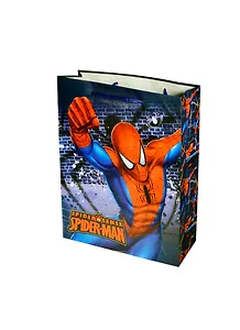 Пакет подарочный бумажный А4 28*34*9, Spiderman, мат.ламинация, Disney