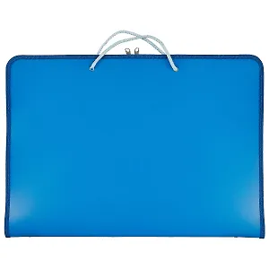 Папка на молнии, синяя, А3