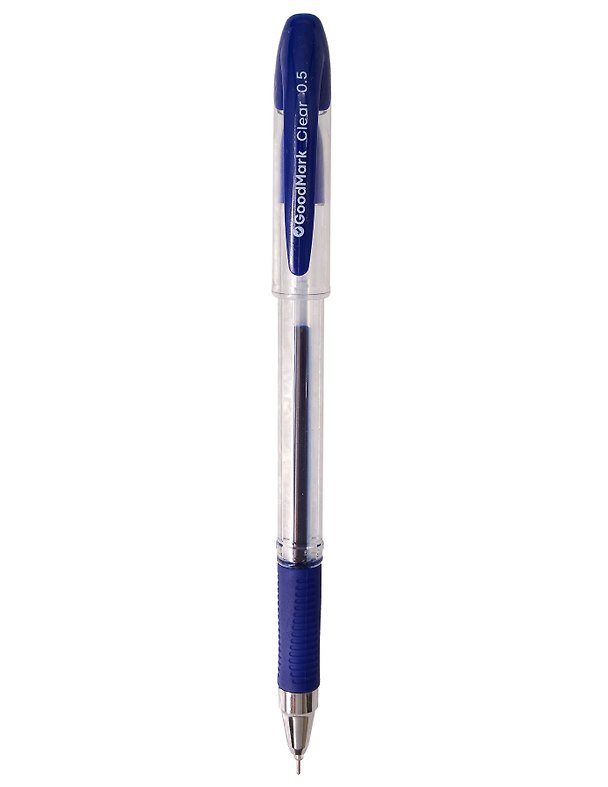 Гелевая ручка синяя 0,5 мм, Сlear, GoodMark 3155007 — 1