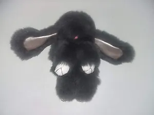 Сувенир, ДЫМУРА Брелок-кролик 19см, натуральный мех