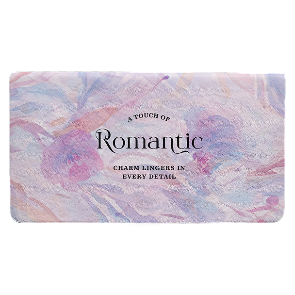 Планинг дат. 2027г. А6 64л 160*90 "Romantic" сиреневый, иск.кожа, интегр.переплет, тисн.фольгой, ляссе, горизонт.карманный, скругл.углы 3172376 — 1