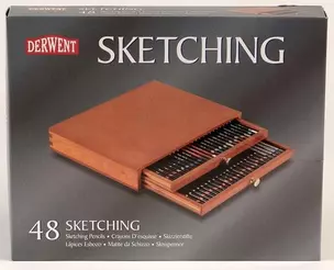 Набор чернографитных карандашей Sketching 48шт в дерев.упак — 311981 — 1