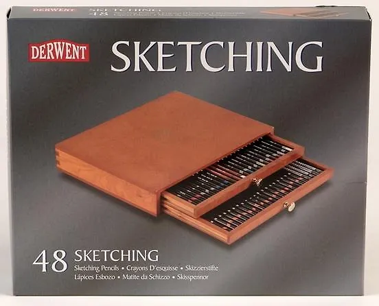 Набор чернографитных карандашей Sketching 48шт в дерев.упак 311981 — 1
