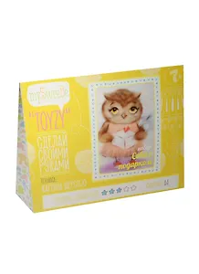 Набор для творчества MySweeBe TOYZY "Картина из шерсти Сова с подарком"
