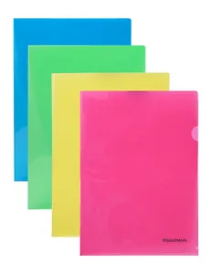 Папки-уголки А4 200мкм 20шт ассорти, GoodMark