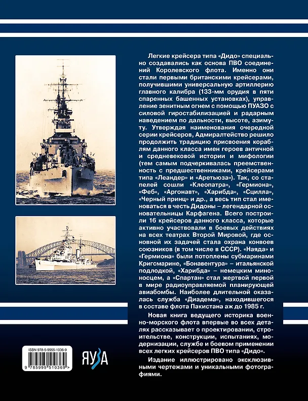 Книга Легкие крейсера типа «Дидо». Корабли ПВО британских конвоев (Сергей Патянин) — 2