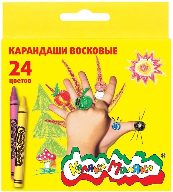 Карандаши восковые "Каляка-Маляка", 24 цв. 235723 — 1