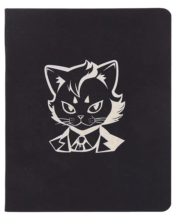 Тетрадь общая «Total black. Cat and mouse» в ассортименте, 48 листов в клетку, A5 - Listoff 3070085 — 1