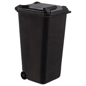 Карандашница «Мусорный контейнер», чёрная, 15 см