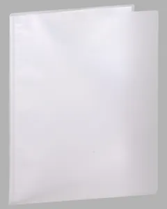 Папка 20ф B4 "Transparent" пластик, серая