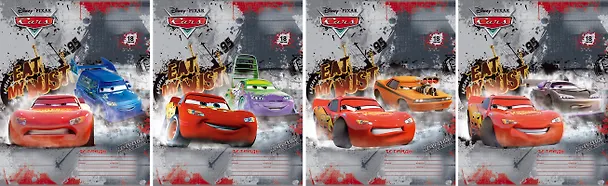 Тетрадь в линейку Disney «Cars» в ассортименте, 18 листов 224781 — 1