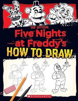 Книга Five Nights at Freddy's How to Draw Пять ночей у Фредди Как рисовать / Книги на английском языке (Скотт Коутон)