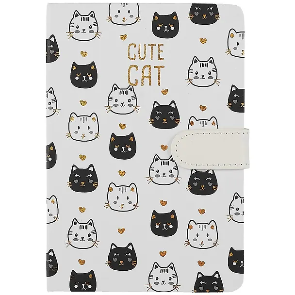 Блокнот с магнитной застежкой Котики Cute Сat (256стр) (13х19) 2869470 — 5