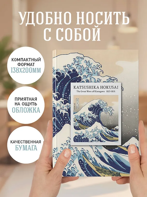 Ежедневник недат. А5 72л "KATSUSHIKA HOKUSAI" 3120574 — 6