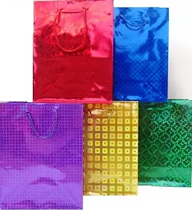 Пакет подарочный бумажный А4 26,4*32,7 гологр., ассорти LG, МегаМАГ