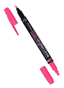 Текстовыделитель MunHwa, Twin UnderLine, двухсторонний розовый 0,5 мм