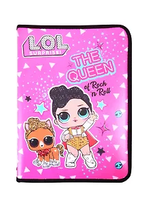 Папка для труда А4 "LOL" 33*23,5*3, молния с трех сторон