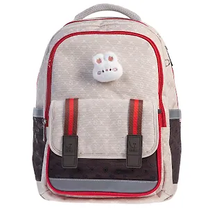 Рюкзак "STYLE beige" 2отд., 40*29*14см, полиэстер, светоотраж.эл-ты, 3 кармана