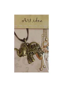 Заготовка для декора Art idea Кулон ажурный "Слон" метал. 4см QA-5099"