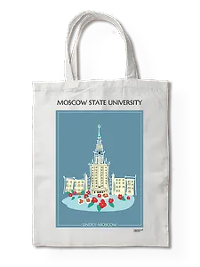 Сумка-шоппер МГУ (Москва) (35х40) (TBG00-MSK0016-SR-EN)