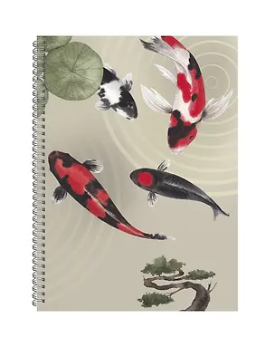 Тетрадь в клетку Listoff, "Японские рыбы", А4, 120 листов 3032948