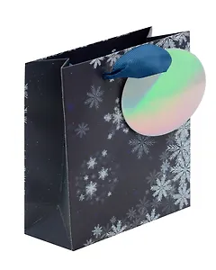 Пакет А6 14.5*11.5*6 "Снежинка" НГ, бум.мат.ламинат