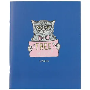 Тетрадь в клетку Paper Art, "Blue. Free hugs", 48 листов 252466