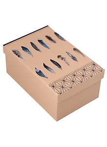 Коробка подарочная "Перья" 17*11*7.5см, картон