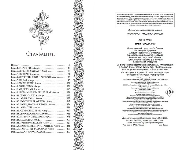 Книга Змеи города роз (#1) (Юлия Арвер) — 12