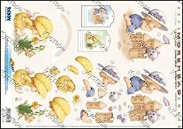 Аппликация бумажная вырубная серии "Морхедс" (G82136) Отпуск 2261020