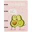 Тетрадь на кольцах в линейку Альт, "Авокадо. Любовь", 80 листов — 258493 — 1