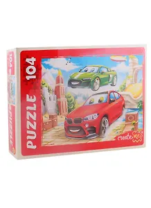 Пазл Увлекательные гонки Рыжий кот 104 элемента П104-1531