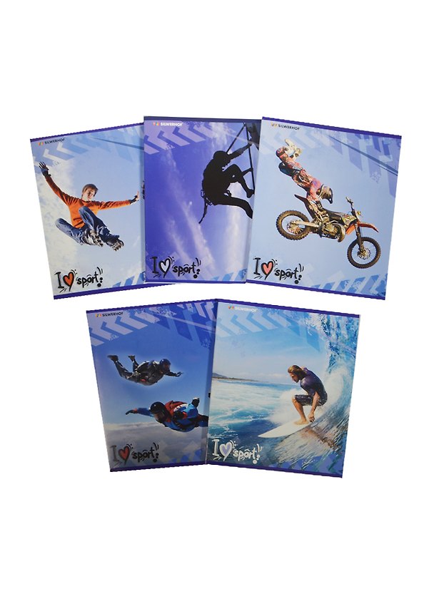 Тетрадь общая «Extreme sports», 48 листов в клетку, А5, в ассортименте - Silwerhof 237028 — 1