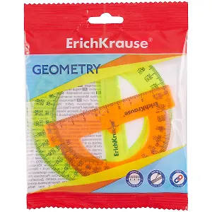 Транспортиры 02шт 10см 180гр, 12см 360гр, подвес, ERICH KRAUSE