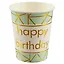 Набор бумажных стаканов Happy birthday на мятном фоне (6 шт) (12-01582-E1) — 2689352 — 2
