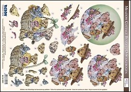 Аппликация бумажная вырубная серии "Плюшевые медведи 2" (G82931)