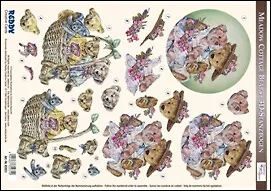 Аппликация бумажная вырубная серии "Плюшевые медведи 2" (G82931) 2261032