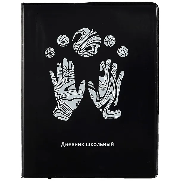 Дневник школьный Listoff, "Silver on black. 1" 2898602 — 1