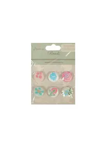 Набор брадсов для скрапбукинга (FB014) (6шт.) (Рукоделие) (упаковка)