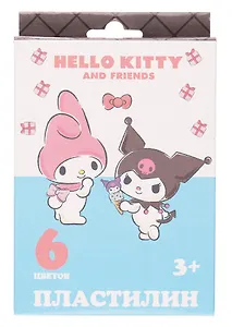 Пластилин 6цв 120гр "Hello Kitty&friends" к/к, стек