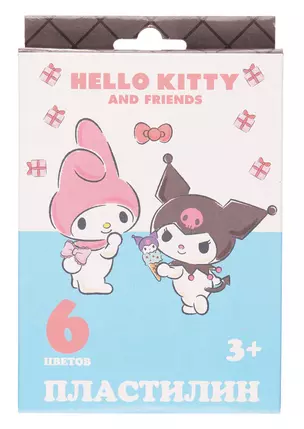 Пластилин 6цв 120гр "Hello Kitty&friends" к/к, стек — 3047444 — 1