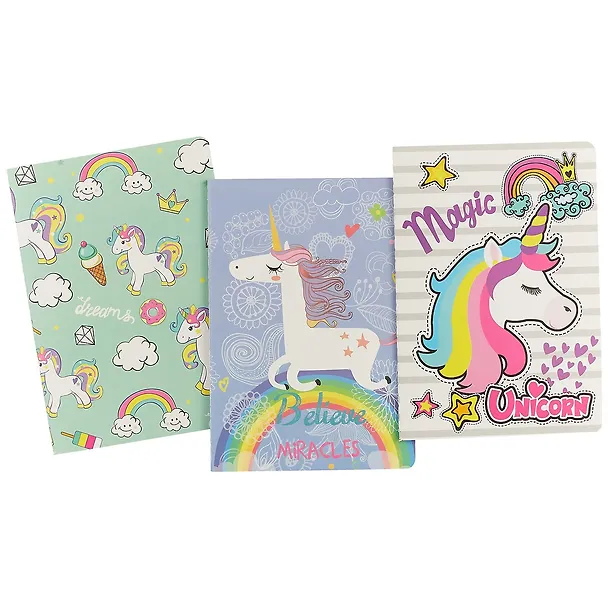 Тетрадь общая «Rainbow unicorn», 40 листов в клетку, А5, в ассортименте 249424 — 3