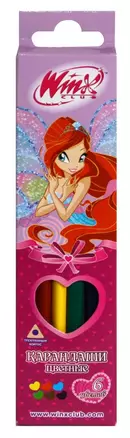 Карандаши цветные 06цв "WINX CLUB" трехгранные, к/к, подвес, WINX — 229595 — 1