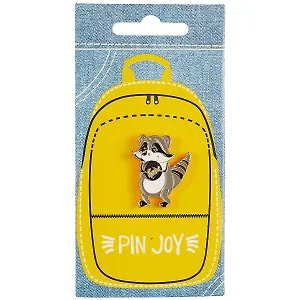 Значок Pin Joy Енотик с печеньем (металл) (12-08599-564)
