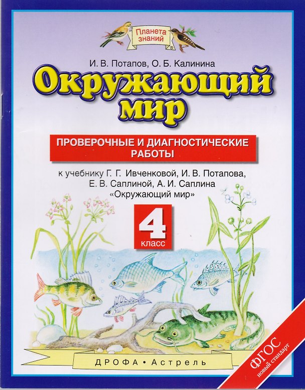 Книга Окружающий мир: проверочные и диагностические работы: 4 класс: к учебнику Г.Г. Ивченковой и др. "Окружающий мир" (Игорь Потапов) — 1